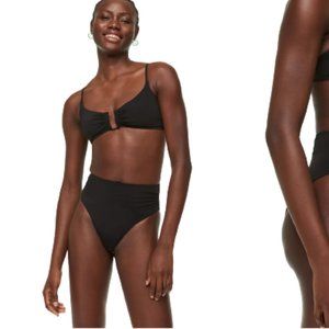 H&M High-Waisted Brazilian Bikini Bottom Sz 10